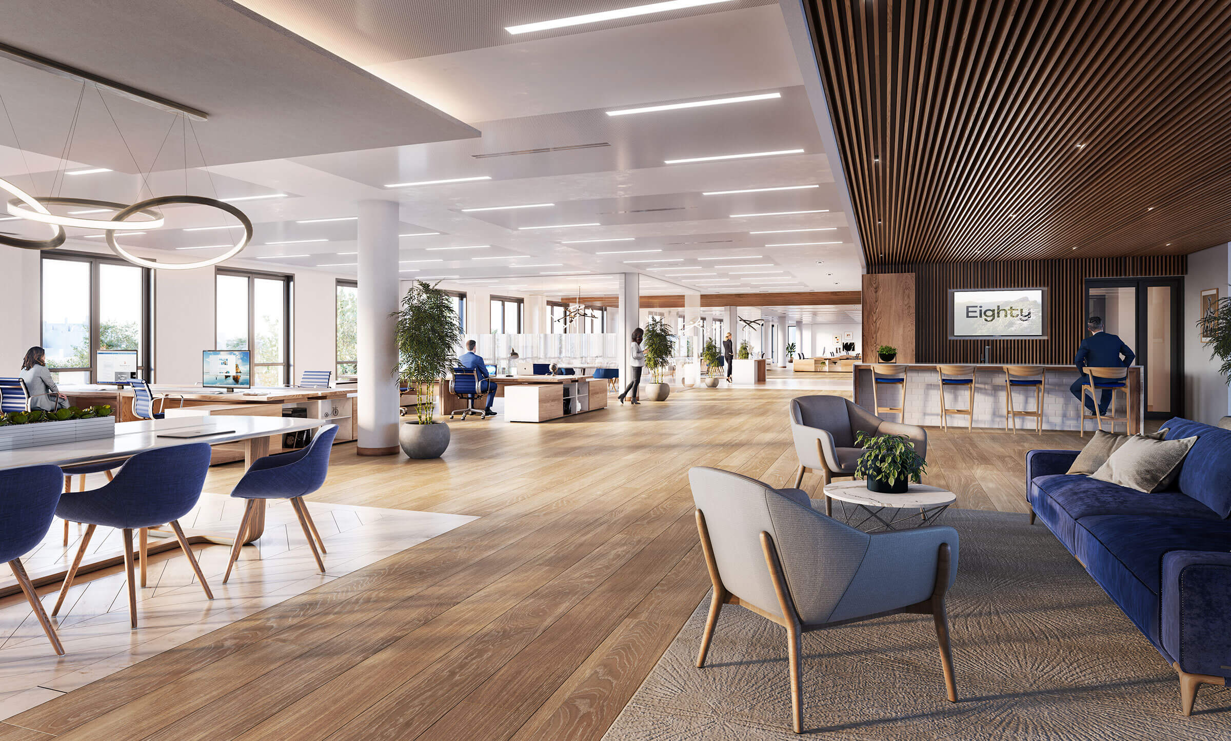 Workspace stairs at 80 Pelham